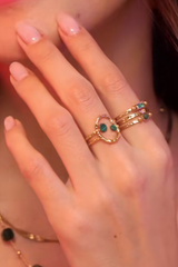 Bague Carlie (Turquoise africaine)