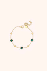 Bracelet riley (cristaux Swarovski® émeraude)
