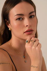 Bague Joe (beige soleil) - cristal Swarovski®