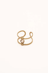 Bague Joe (beige soleil) - cristal Swarovski®