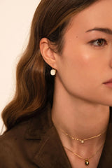 Boucles Béa (cristaux Swarovski® Beige rosé)