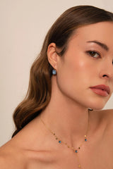 Boucles BéA (cristaux Swarovski® vert sapin)