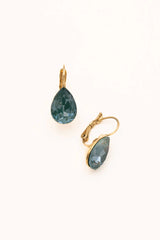Boucles Bertille (vert sapin) - cristal Swarovski®