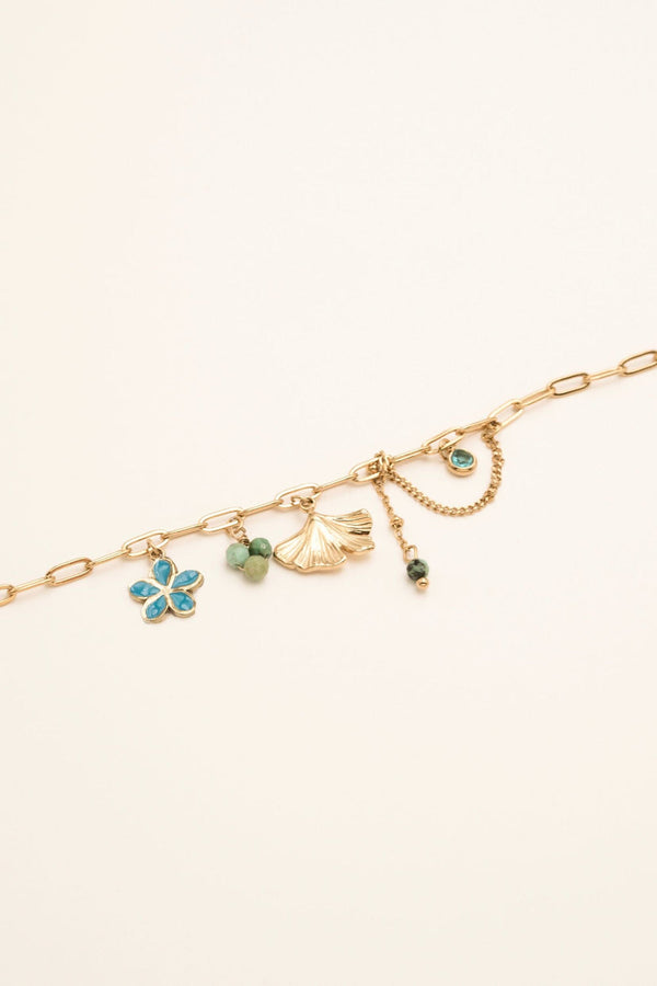 Bracelet Cheville Suzanne (Turquoise Africaine)