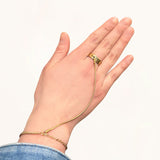 Chaîne de main Delfine (bracelet et bague)