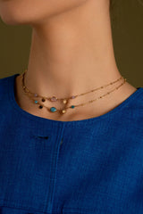 Collier Azalée (apatite)