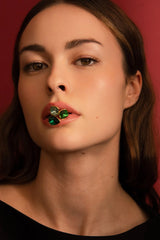 Bague Idrissa (cristaux Swarovski® émeraude)