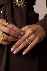 Bague Diana (jaspe dalmatien)