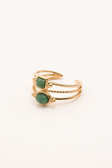 Bague Lunatéssa (Jaspe Vert)