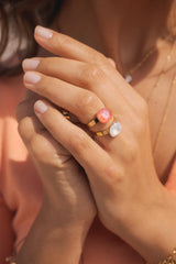 Bague Béa (cristal Swarovski® beige soleil)