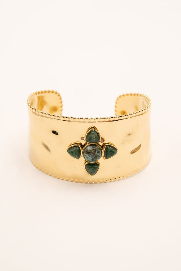 Bracelet Manchette Amani (turquoise africaine)