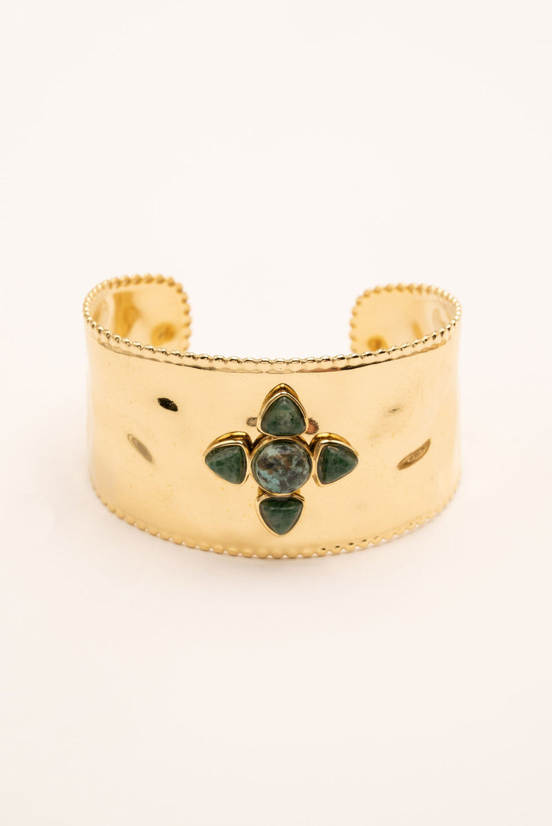 Bracelet Manchette Amani (turquoise africaine)