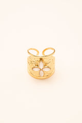 Bague Gwendoline (Nacre blanche)