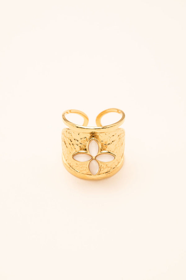 Bague Gwendoline (Nacre blanche)