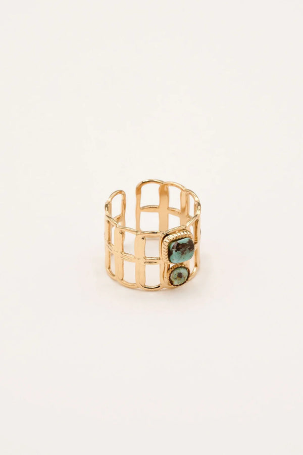 Bague Loly (Turquoise Africaine)
