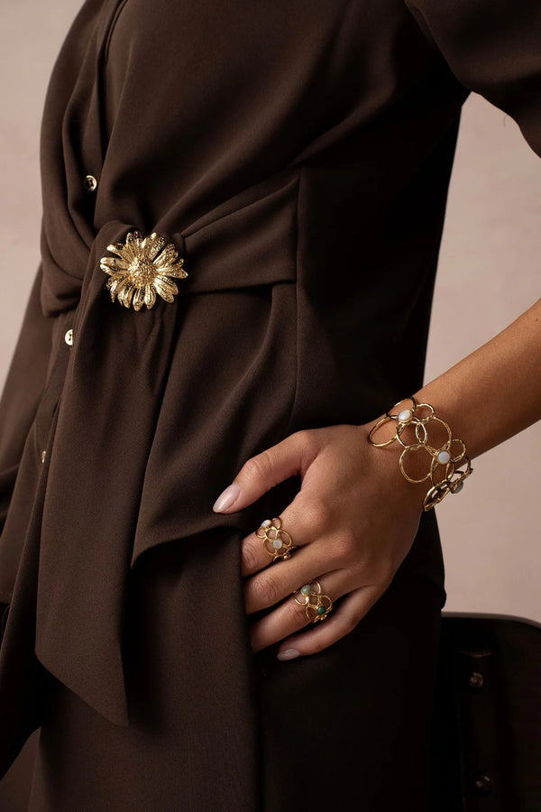 Bague Zinia (Nacre Blanche)