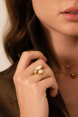 Bague Trilogie Goutte (cristaux Swarovski®)