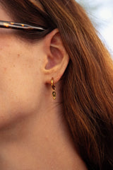Boucles Léonie (vert olive kaki)