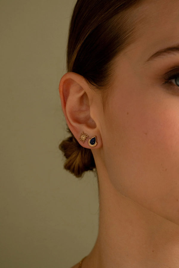 Boucles puces Zinnia (nacre)