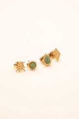 Boucles puces Zinnia (vert)