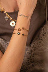 Jonc betty (cristaux Swarovski® black diamond - gris)