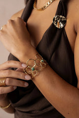 Bracelet jonc zinia (turquoise africaine)