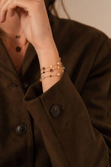 Bracelet riley (cristaux Swarovski® Marron)