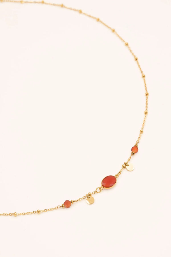 Collier Azalée (rouge)