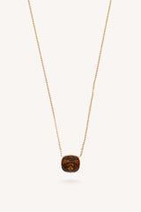 Collier Béa (cristal Swarovski® marron foncé)