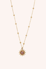 Collier Siloané (cristal Swarovski® rose)