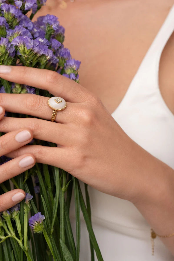 Bague Maayan (blanc)