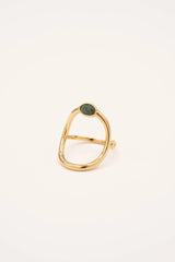 Bague Diana (jaspe vert)